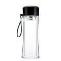 300ml doppelwandige Glas-Tee- und Obst-Eiflasche mit Griff